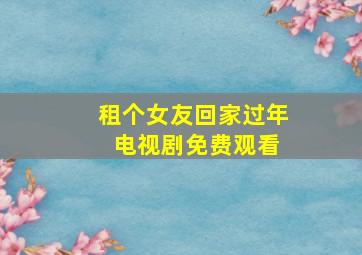 租个女友回家过年 电视剧免费观看